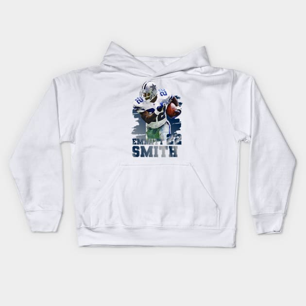 Emmitt Smith | 22 Kids Hoodie by Aloenalone